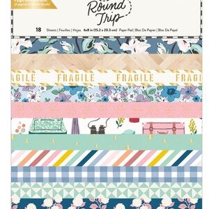Floral and Patterned Gift Wrap Paper Pad